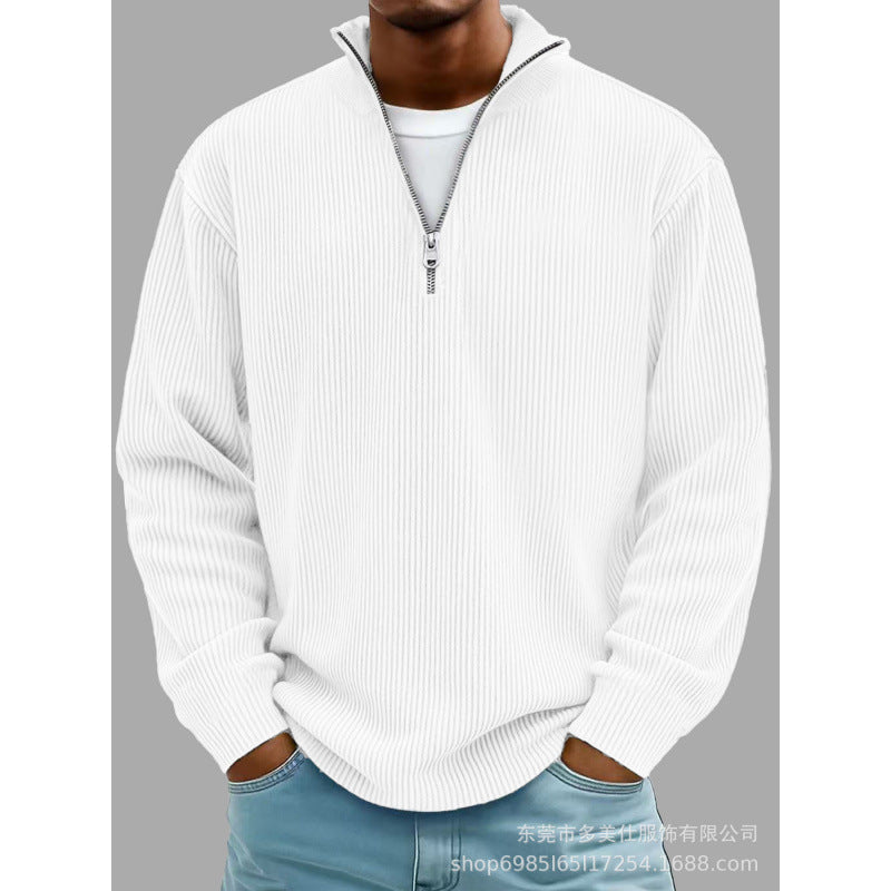 Herren Modischer Sweatpullover mit Reißverschluss Drune