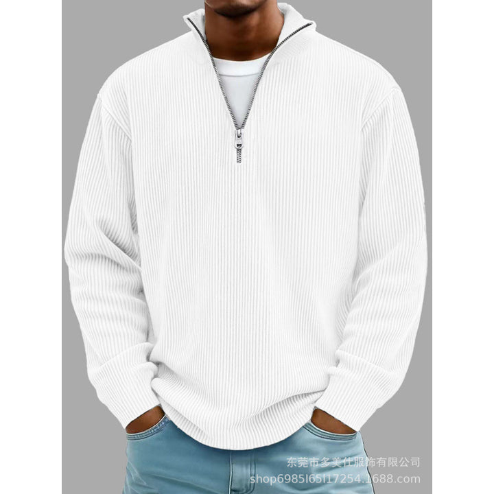 Herren Modischer Sweatpullover mit Reißverschluss Drune