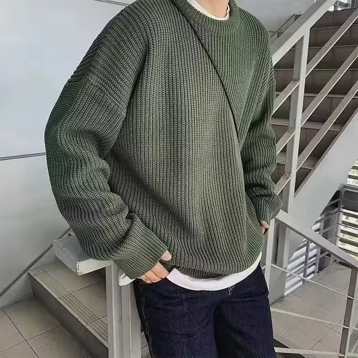 Damen Bequemer Oversized Strickpullover Drune