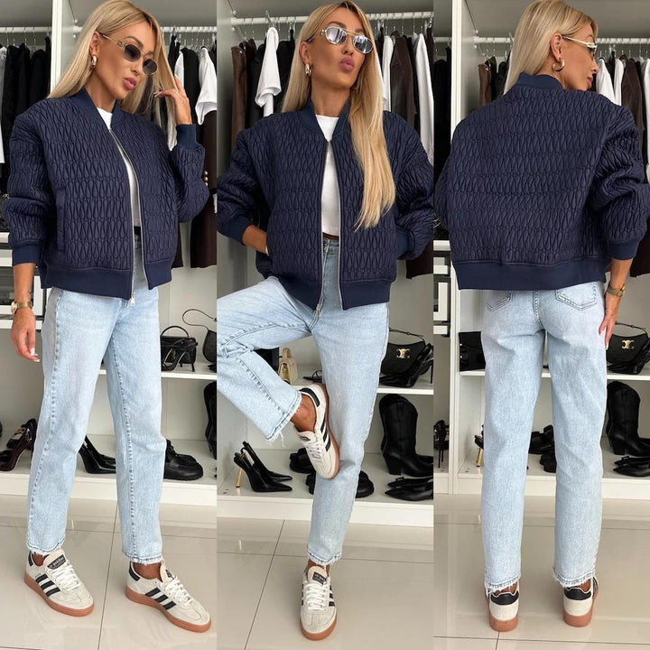 Damen Steppjacke mit komfortabler Passform und elastischen Bündchen Drune