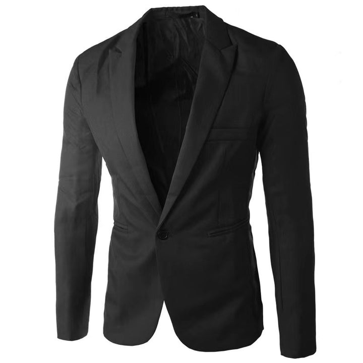 Herren eleganter Blazer mit schmalem Schnitt und feinen Akzenten Drune
