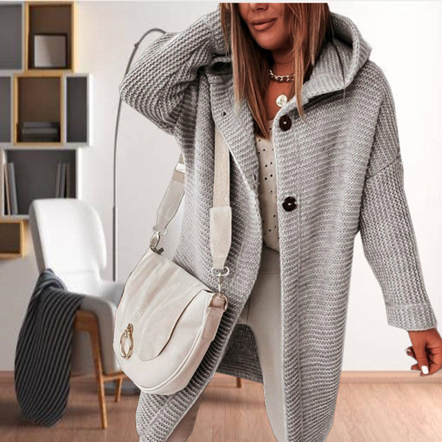 Drune | Kapuzenstrickmantel für Damen mit Stil