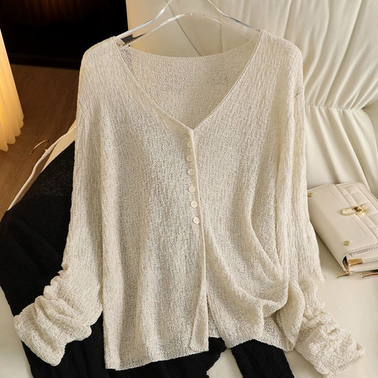 Damen Eleganter V-Ausschnitt Pullover Drune