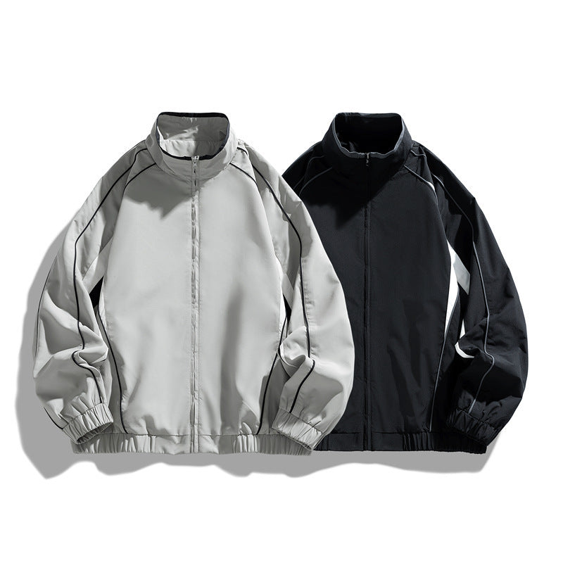 Herren Leichte Sportjacke mit Stehkragen Drune