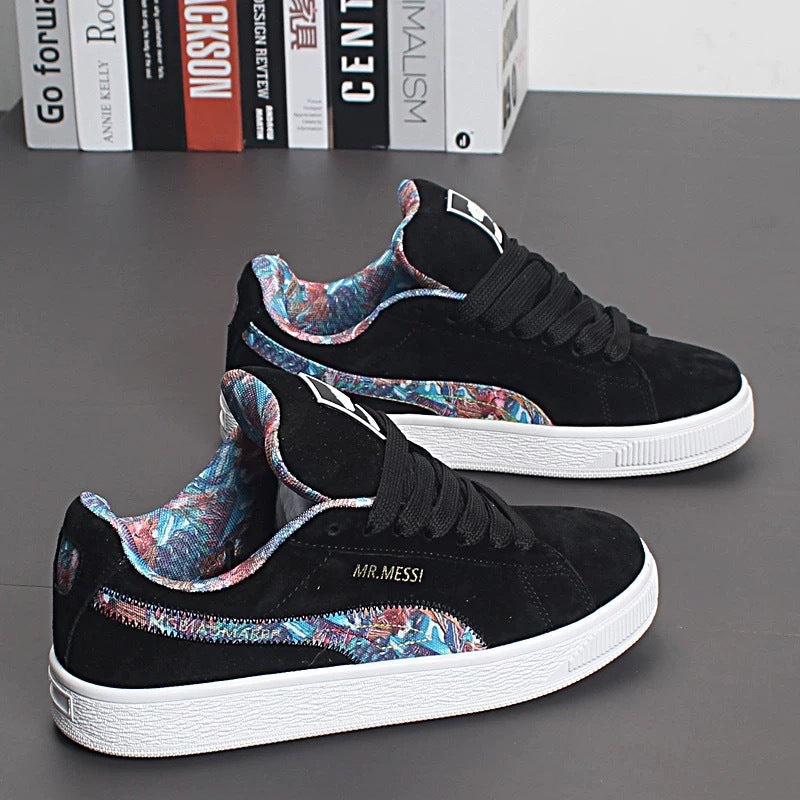 Damen Sneakers mit floralem Innenfutter und rutschfester Sohle Drune