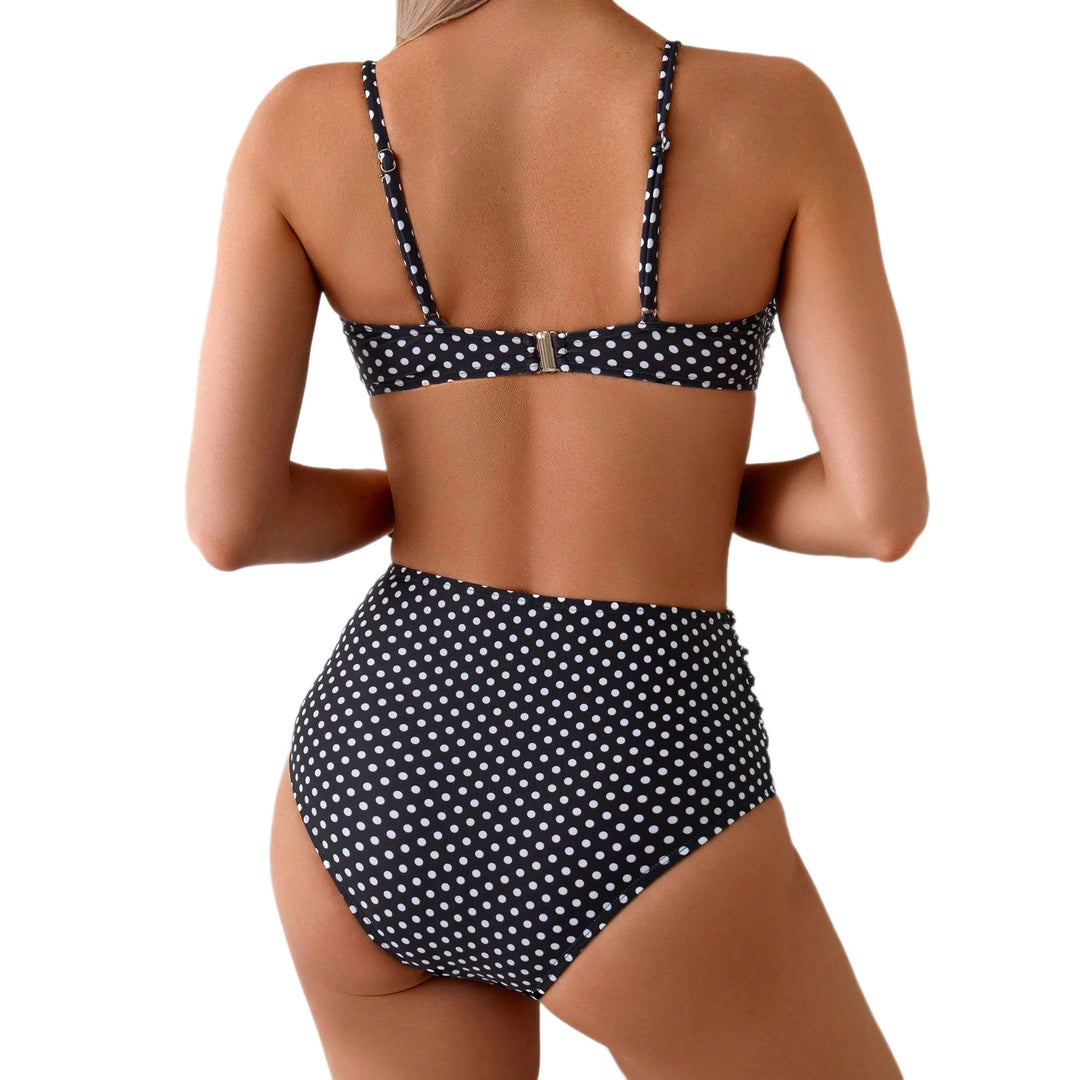 Damen Hochgeschnittener Bikini mit eleganten Muschelverzierungen Drune