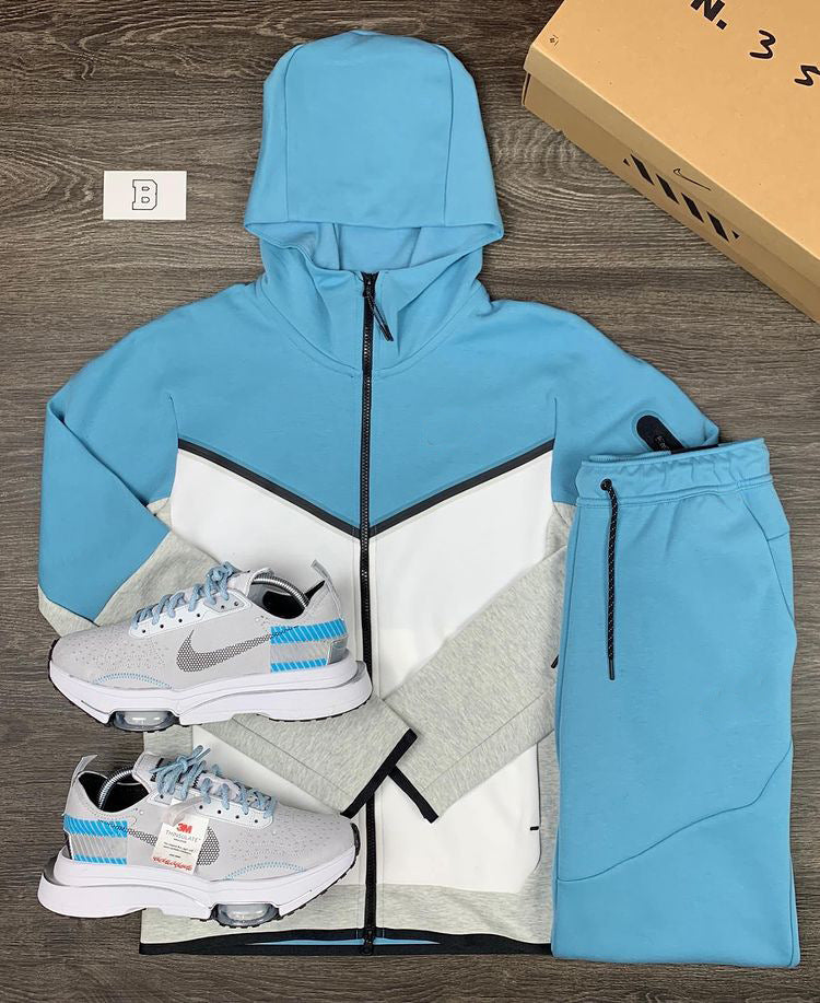 Herren sportliches Hoodie-Set mit atmungsaktiven Eigenschaften und modernen Kontrastdetails Drune