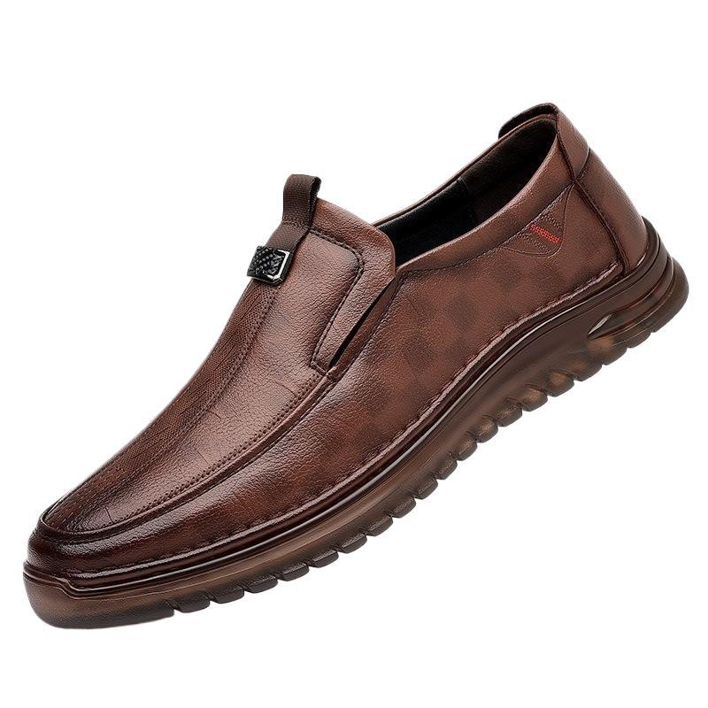 Herren Modische Leder Slipper Drune