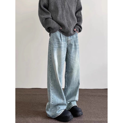 Damen Weite Denim-Jeans Drune