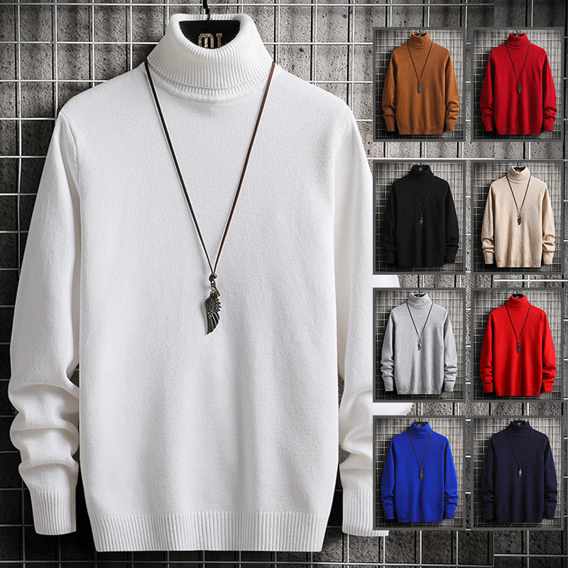 Herren modischer Rollkragenpullover aus hochwertiger Baumwolle Drune