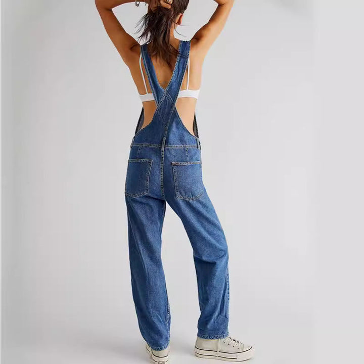 Damen Latzhose im lässigen Schnitt mit trendigen Details Drune