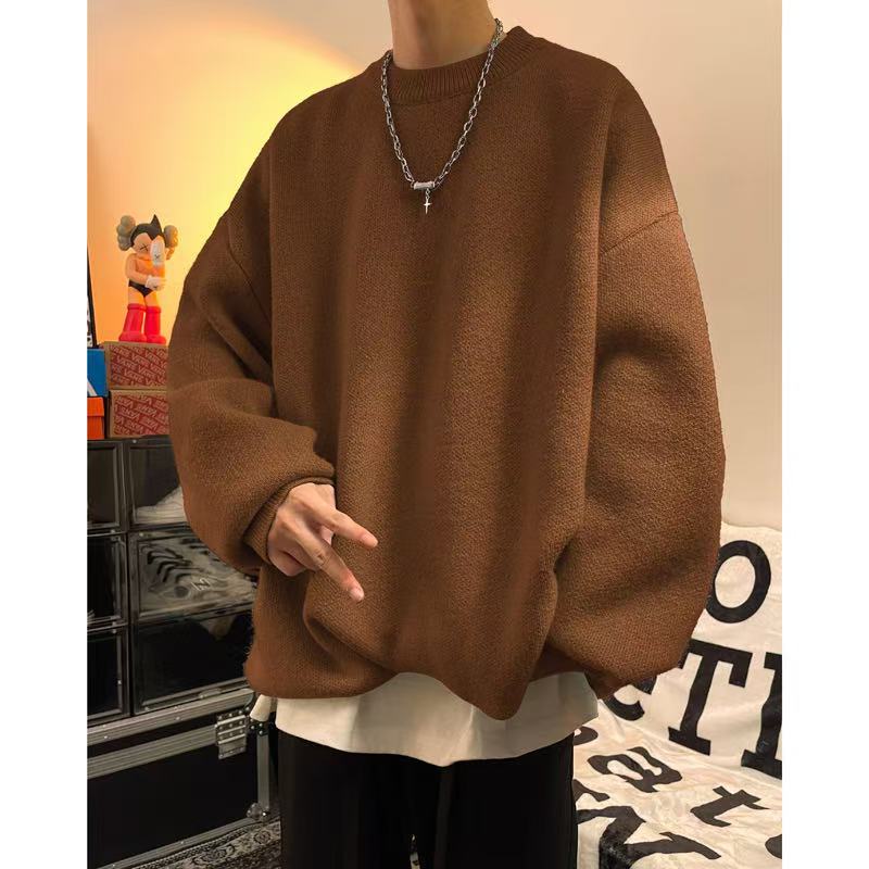 Herren Lässiger Oversized Pullover Drune