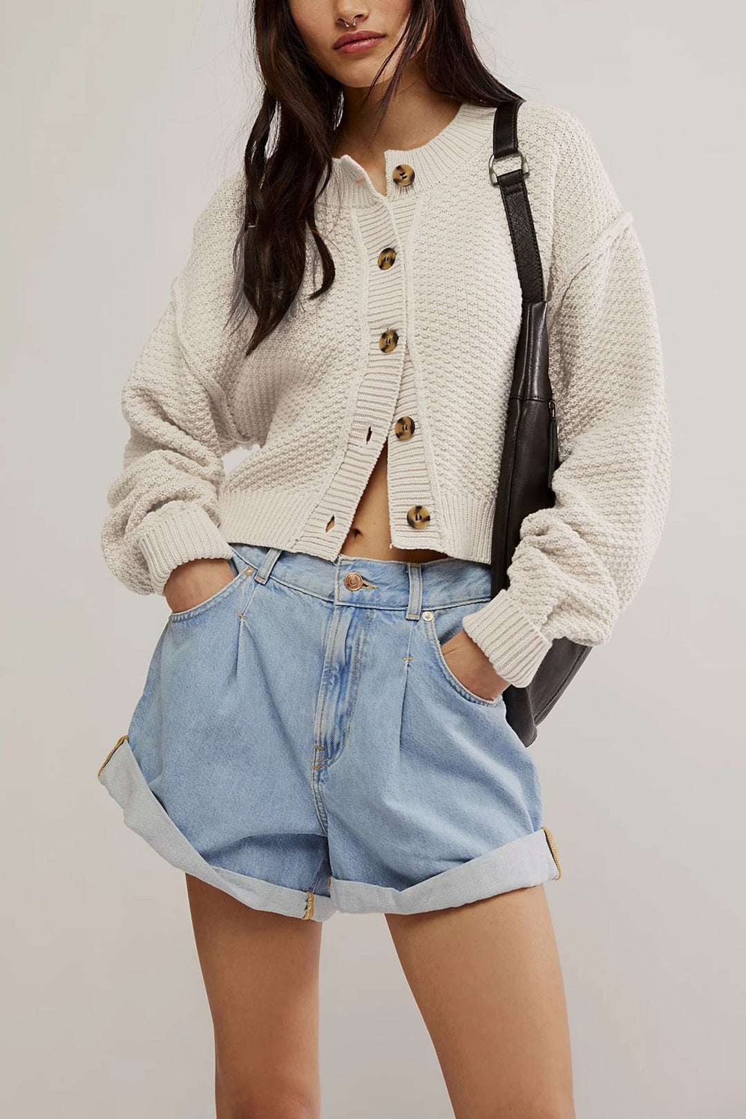 Damen lässiger Strickcardigan Drune