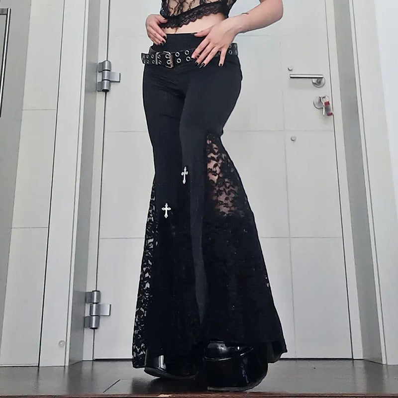 Damen figurbetonte Bluse mit Rüschendetails und Schnürung Drune