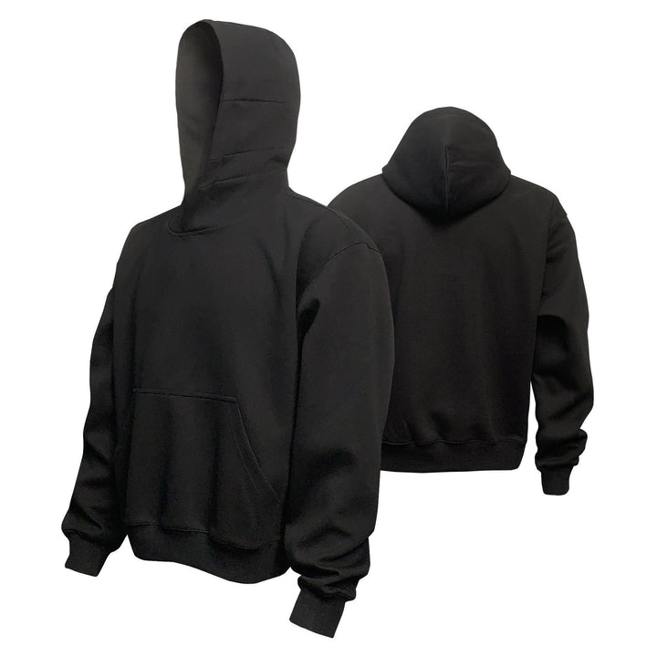 Unisex weicher Heavyweight-Oversize-Kapuzenpullover mit dreiteiliger Kapuze und verstärkter Kängurutasche Drune