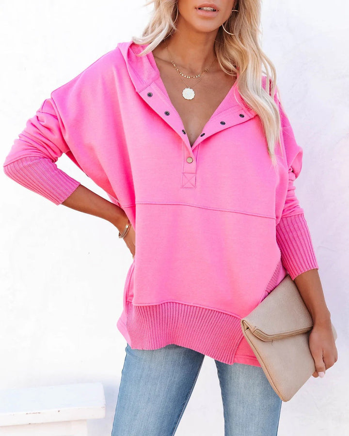 Damen Oversized Kapuzenpullover Drune