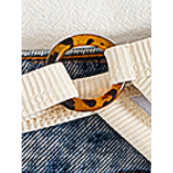 Damen Triangel-Bikini mit eleganten Ringdetails und verstellbaren Trägern Drune