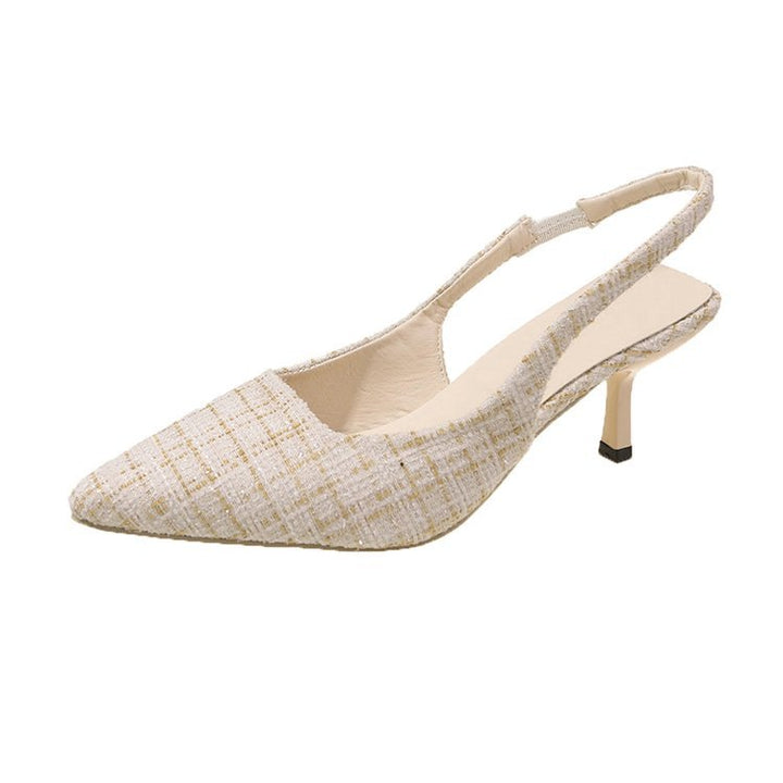 Damen Slingback-Pumps mit elegantem Stoffmix und modischem Absatz Drune
