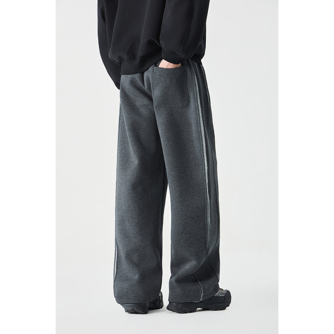 Damen Relaxed-Fit Culotte-Sweathose mit hohem Gummibund und Kontrastpaspel Drune