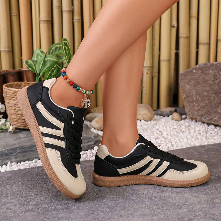 Damen Mary-Jane-Sneaker mit Klettverschluss und gepolstertem Komfortfußbett Drune