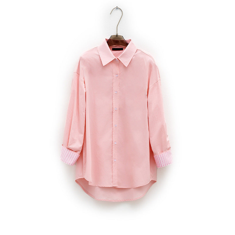 Damen Elegante und bequeme Bluse mit angeschnittenen Ärmeln Drune