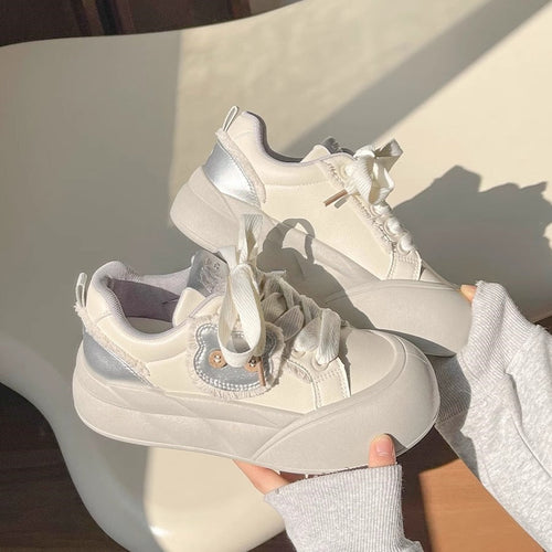 Damen Trendige Sneakers mit einzigartigem Blumen-Detail Drune