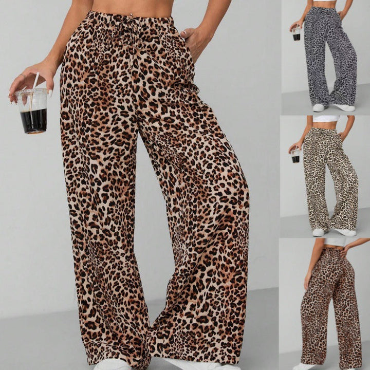 Damen Weite Tiermuster-Hose Drune