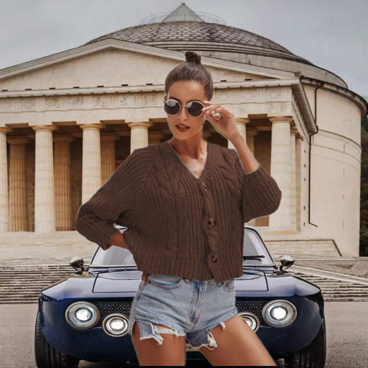 Damen Großer Strickpullover Drune