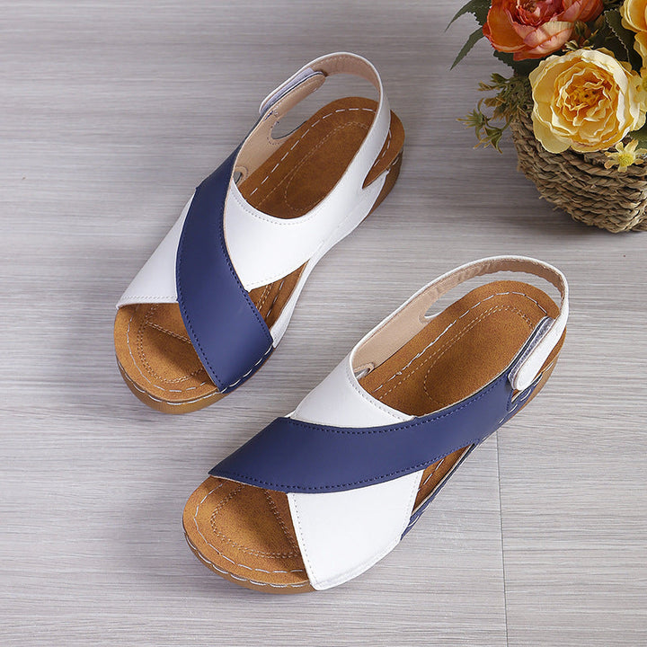 Damen modische Sandalen mit verstellbarem Riemen und anatomischem Fußbett Drune