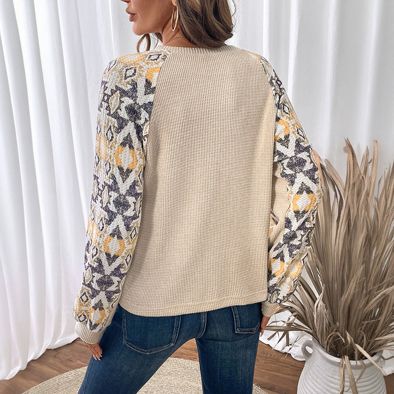 Damen Strickpullover mit auffälligen Ärmeldesign Drune