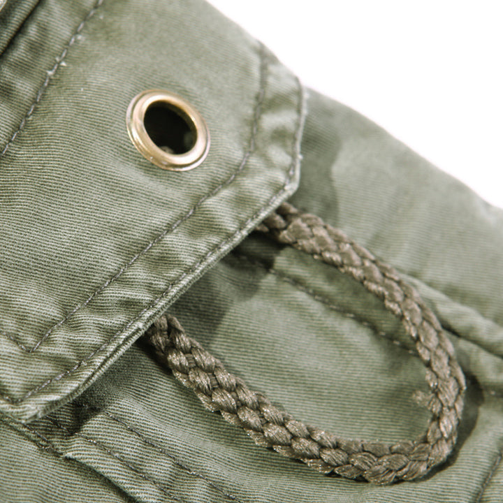 Herren Robuste Cargo-Arbeitshose mit Mehrfach‑Taschen, Kniefalten und Relaxed‑Fit Drune