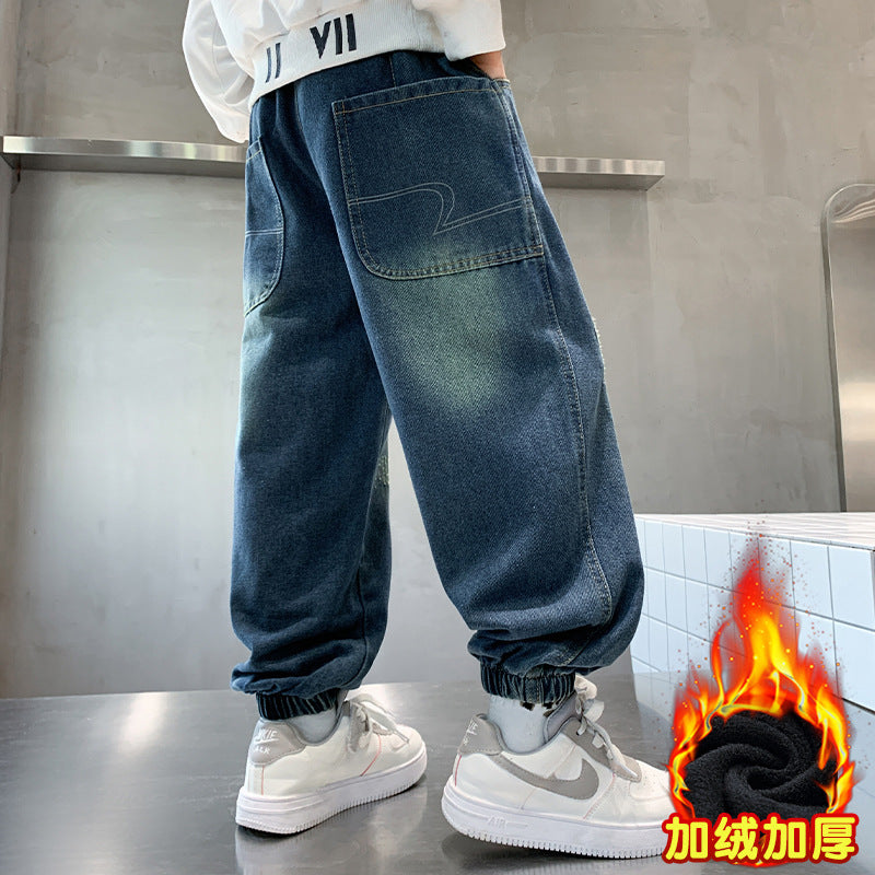Unisex lässige Sweatpants mit elastischem Bund und tiefen Taschen Drune