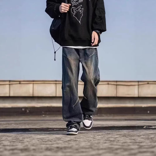 Herren Weitgeschnittene Jeans Drune
