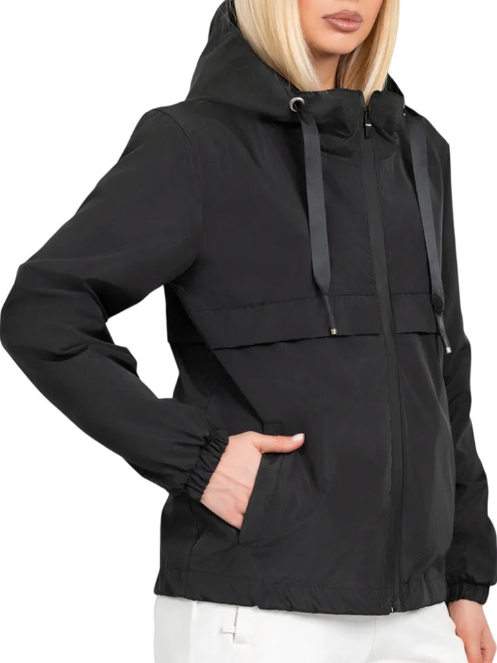 Damen Modische Übergangsjacke mit kapuze