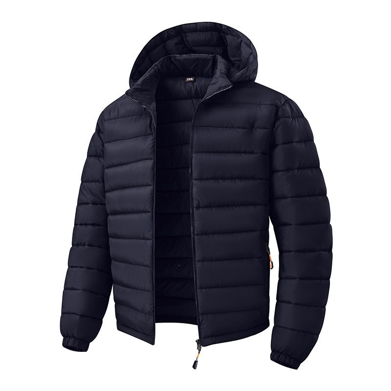 Herren Ultraleichte Steppjacke mit Kapuze und Thermoisolierung Drune