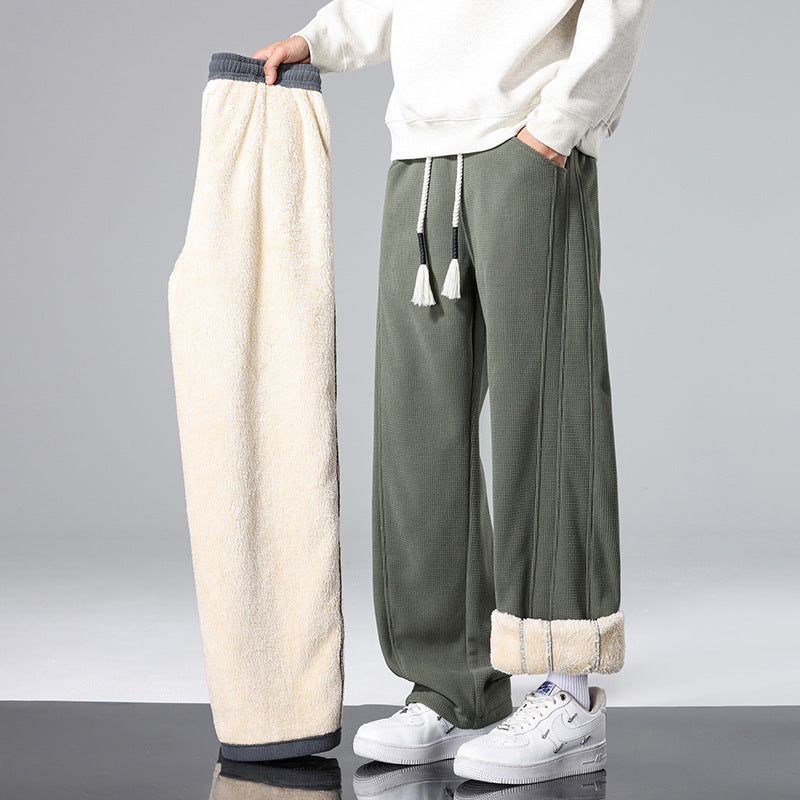 Herren Plüschige und Bequeme Freizeithose