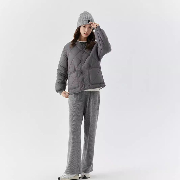 Drune | Must-Have Graue Jacke mit Großen Taschen