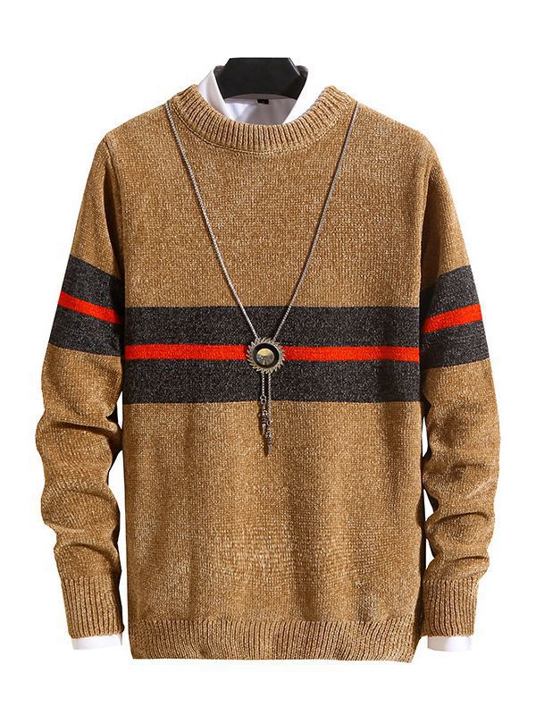 Herren modischer Pullover mit gestreiftem Design und hohem Komfort Drune