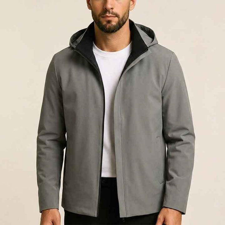 Herren Moderne Übergangsjacke mit hohem Kragen Drune