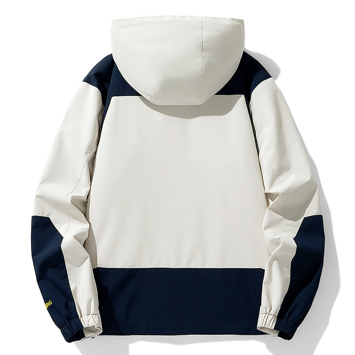 Herren Technische Outdoorjacke mit verstellbarem Kapuzenkragen Drune