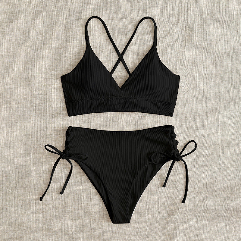 Damen Triangel-Bikini mit raffinierten Kordeldetails Drune