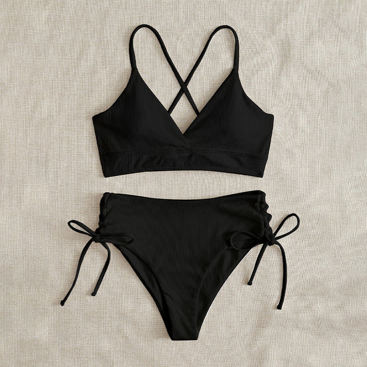 Damen Triangel-Bikini mit raffinierten Kordeldetails Drune