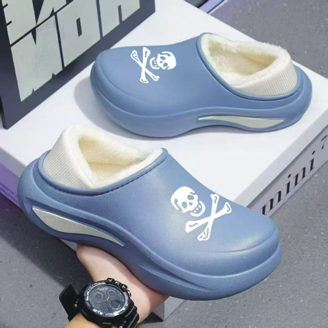 Damen Gefütterte Komfort-Clogs mit Teddyfutter und stoßdämpfender Profilsohle Drune