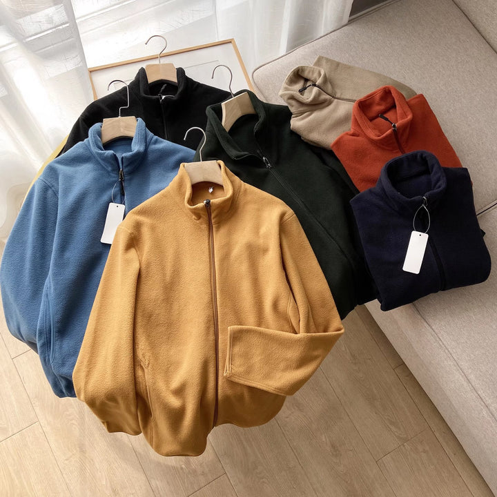Damen Fleecejacke mit innovative Hochkragenlösung Drune