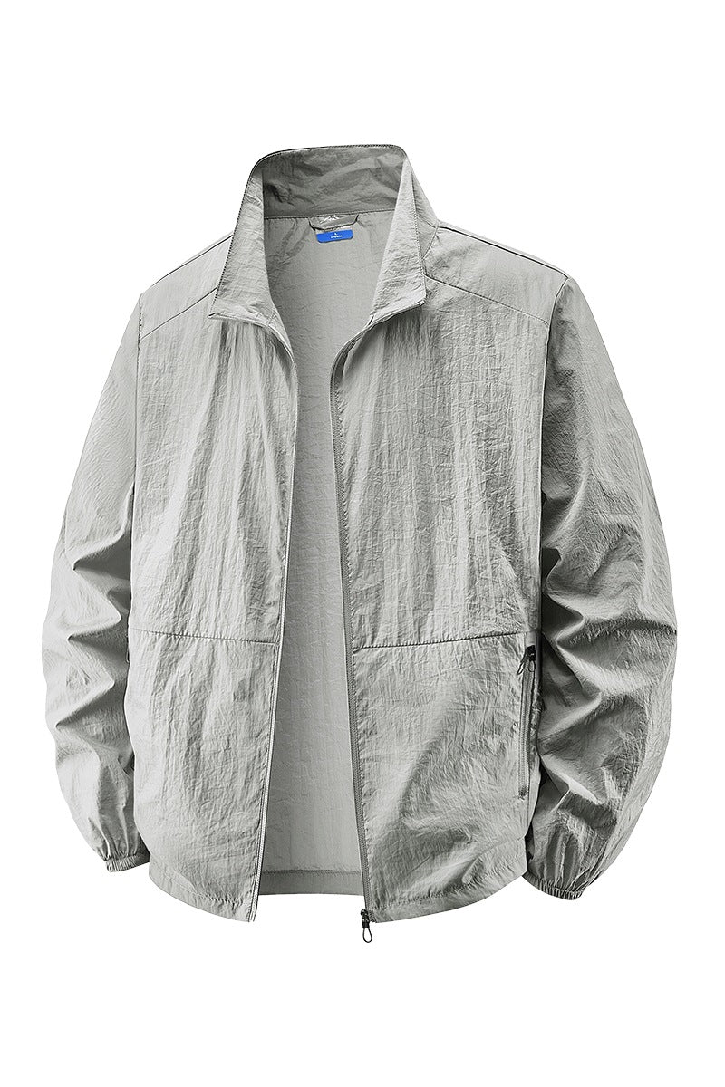 Herren Leichte Windbreaker Jacke Drune