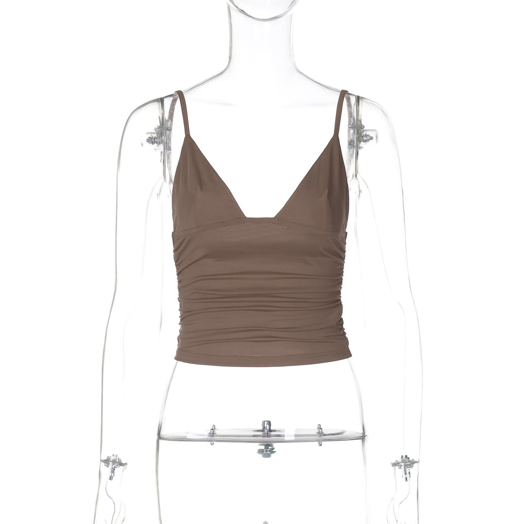 Damen Crop-Top mit asymmetrischem Schnitt und figurbetonter Silhouette Drune