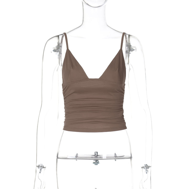 Damen Crop-Top mit asymmetrischem Schnitt und figurbetonter Silhouette Drune
