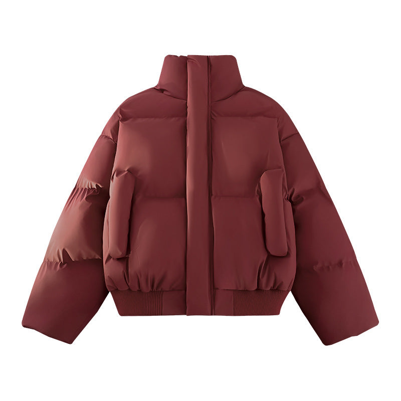 Herren Modische Steppjacke mit hohem Kragen und praktischen Taschen Drune