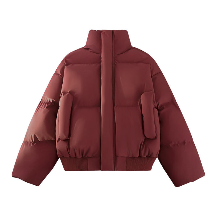 Herren Modische Steppjacke mit hohem Kragen und praktischen Taschen Drune