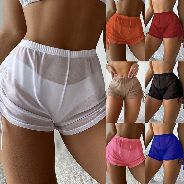Damen Badeshorts mit seitlichen Raffungen Drune